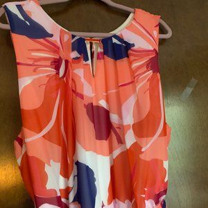 Lane Bryant Orange & Pink Maxi Size 28